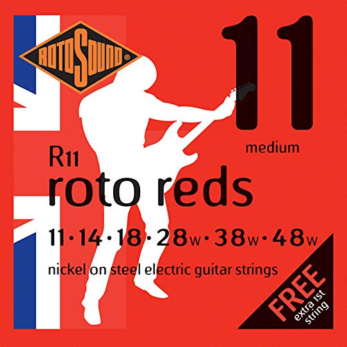 Rotosound Nickel Medium Gauge Electric Guitar Strings 11 14 18 28 38 48